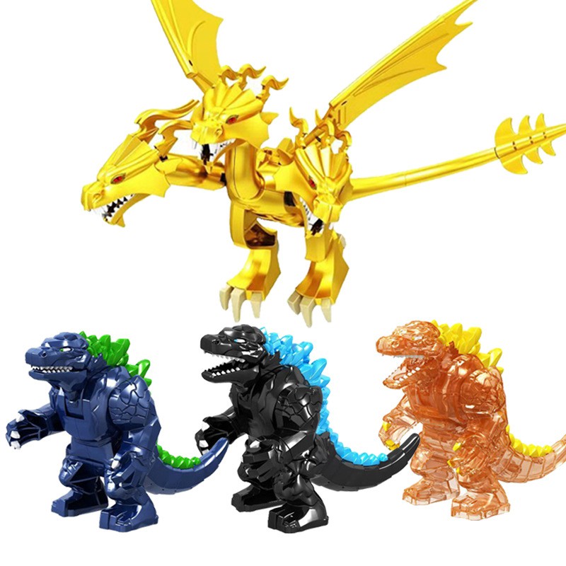 Đồ chơi lắp ráp lego nhân vật siêu anh hùng Godzilla marvel thú vị DIY cho bé