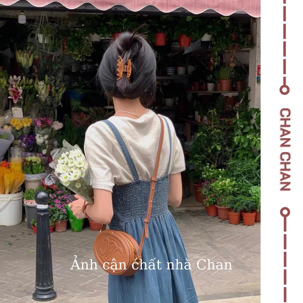 Váy Yếm JEAN Dáng Dài Chữ A Phong Cách Ulzzang, Váy Yếm Bò 2 Dây Demin