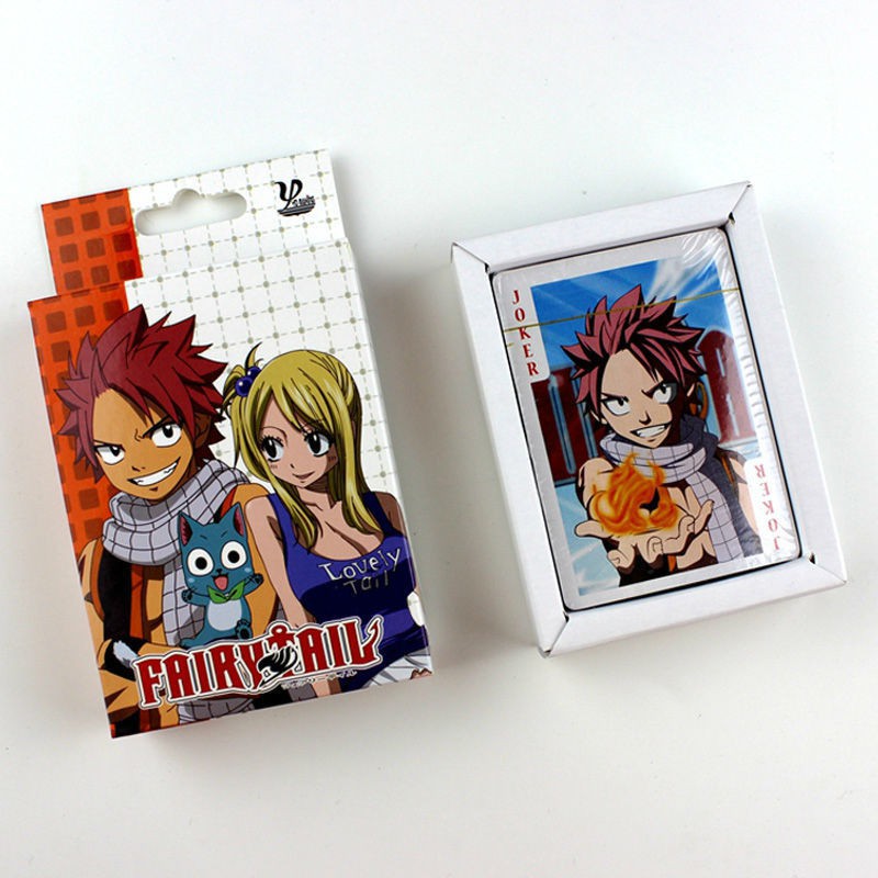 Bộ bài Tây anime Fairy Tail , bộ Tú Kpop 54 lá in hình anime manga dễ thương siêu độc đáo
