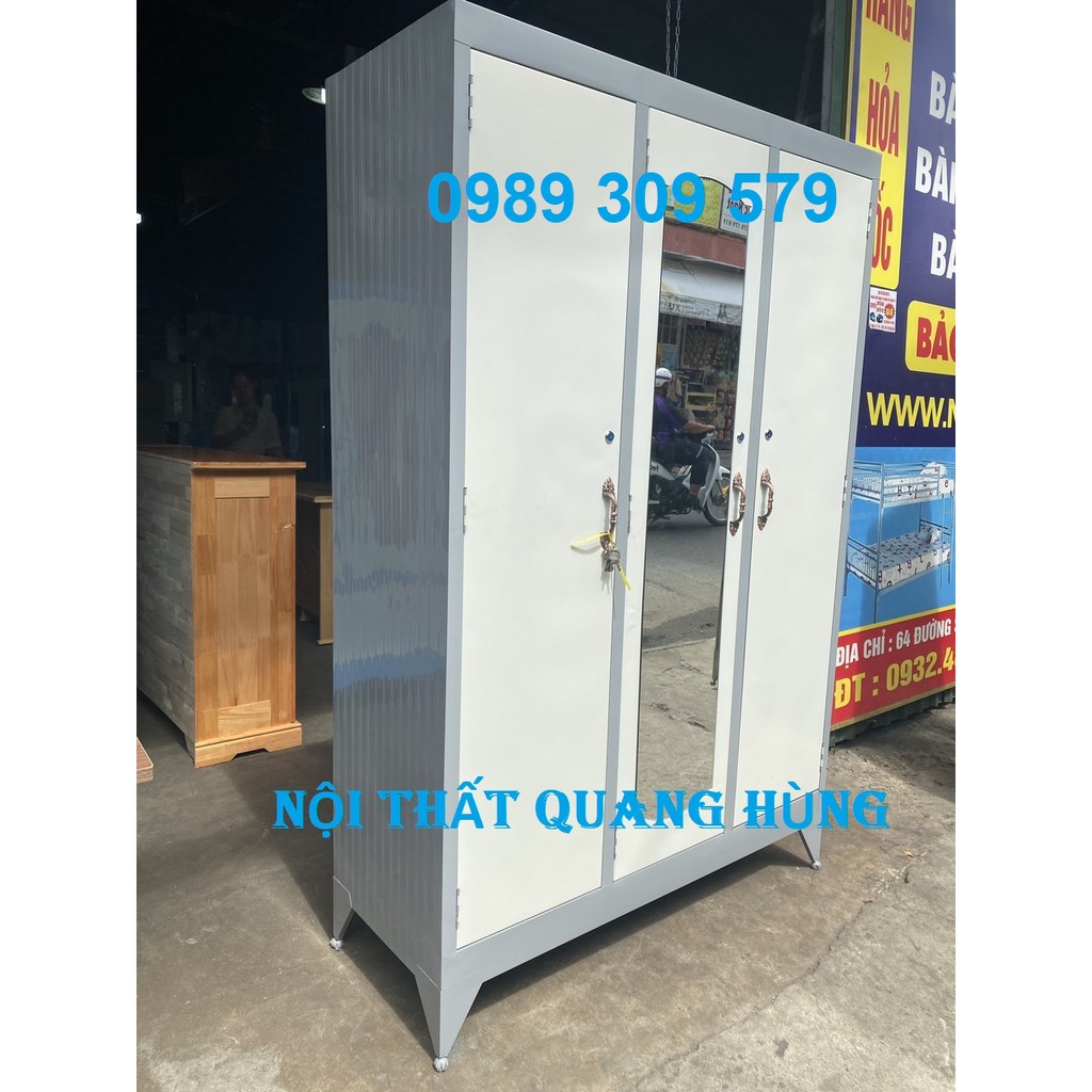 TỦ SẮT 3 CÁNH GIÁ RẺ TẠI XƯỞNG HCM