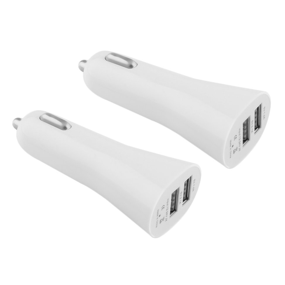 Combo 2 Tẩu Sạc Điện Thoại Trên Ô Tô Xe Hơi - Cốc Sạc 2 cổng usb 5V 3.1A Cho Điện Thoại Máy Tính Bảng