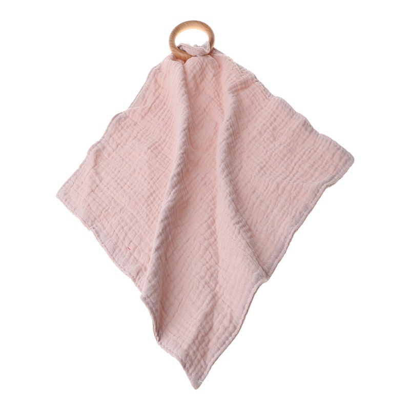 Yếm Ăn Cotton Có Vòng Nhẫn Kiểu Bandana Dành Cho Bé Sơ Sinh