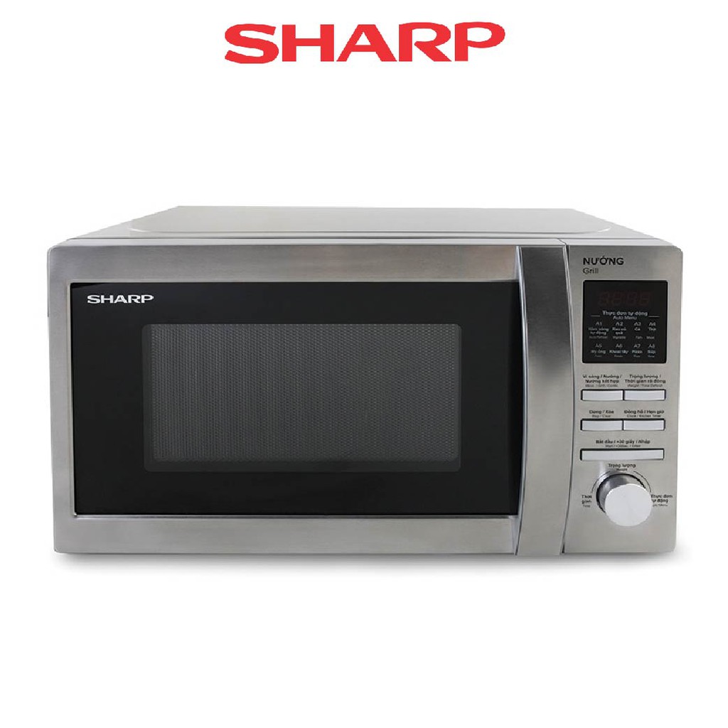 Lò Vi Sóng Điện Tử Có Nướng Sharp R-G620VN-ST (20L) - Hàng chính hãng