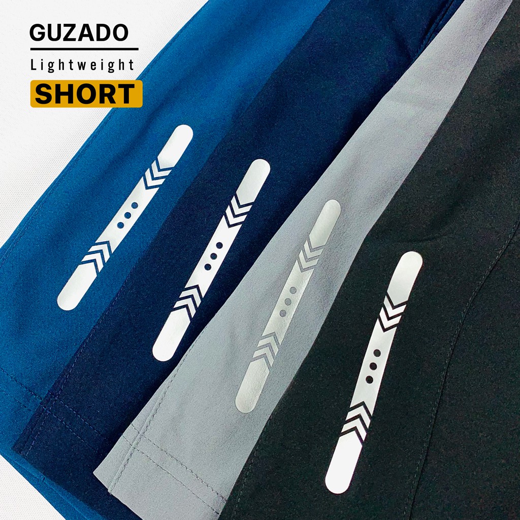 Quần Short Gió Nam Guzado(4 Màu), Vải Mềm Mịn, Siêu Nhẹ, Dáng Thể Thao, Vận Động Thoải Mái GSR03