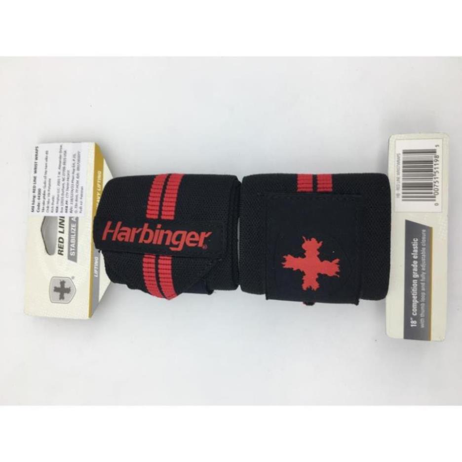 [GIÁ TỐT NHẤT] [Freeship] Phụ Kiện Thể Thao Gym Quấn cổ Tay bảo vệ cổ tay HARBINGER RED LINE WRIST WRAPS 443 TPBS