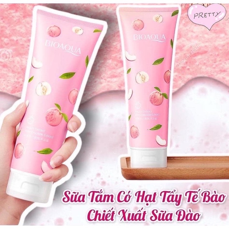 SỮA TẮM TẨY DA CHẾT HƯƠNG ĐÀO 250ML