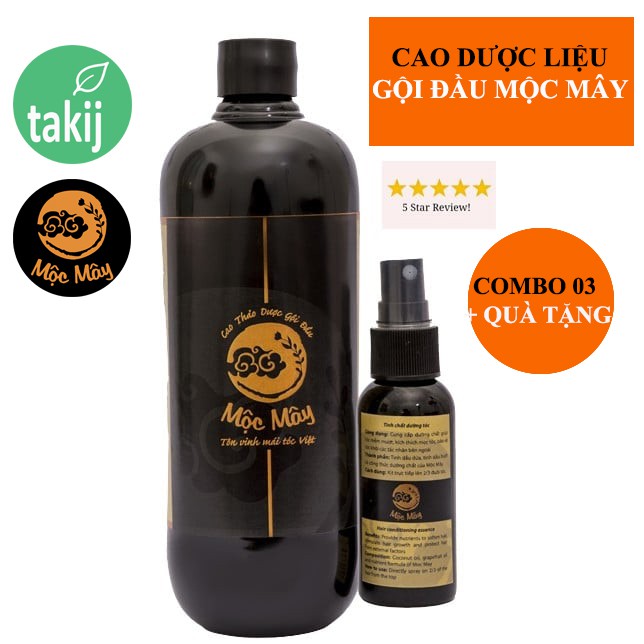 COMBO 03 CAO DƯỢC LIỆU GỘI ĐẦU MỘC MÂY + QUÀ TẶNG