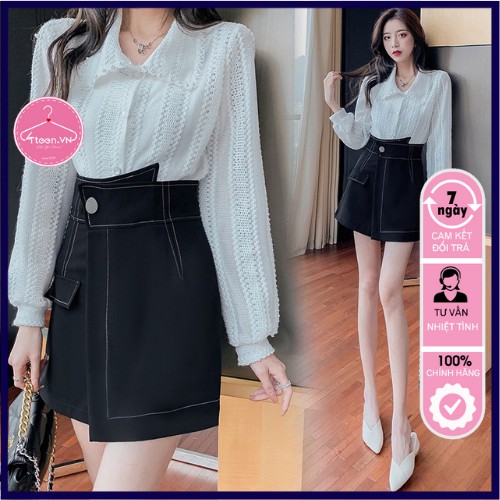 Quần shorts chân váy chỉ nổi 4Teen siêu xinh, cực ấn tượng