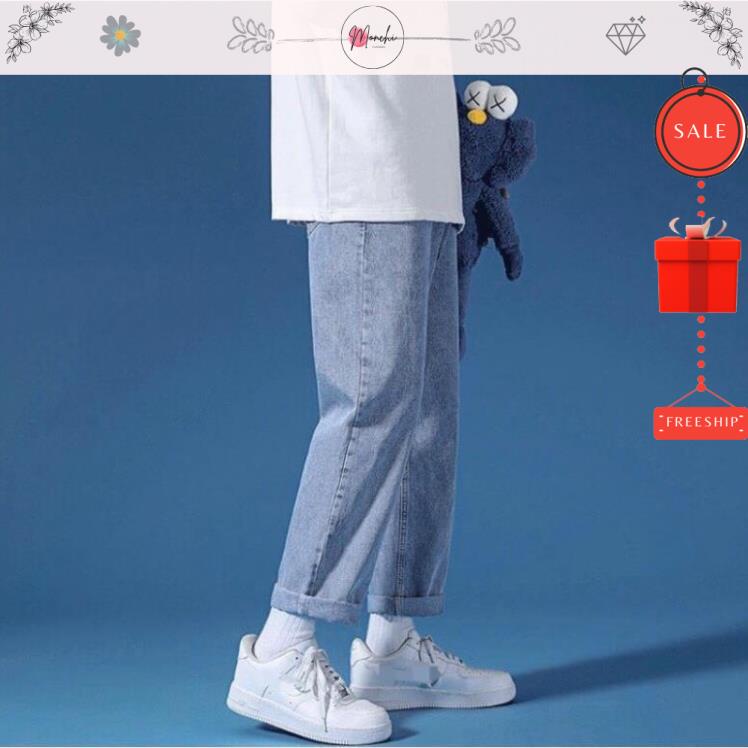Quần jean Baggy ống suông,ống rộng baggy phong cách Đủ size | BigBuy360 - bigbuy360.vn
