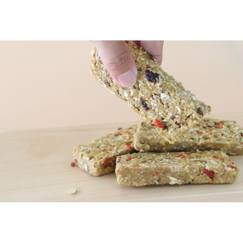 Thanh bánh năng lượng Chuối và Yến mạch thuần chay - Vegan Banana Oatmeal Energy Bar [ Légumes Vietnam ]