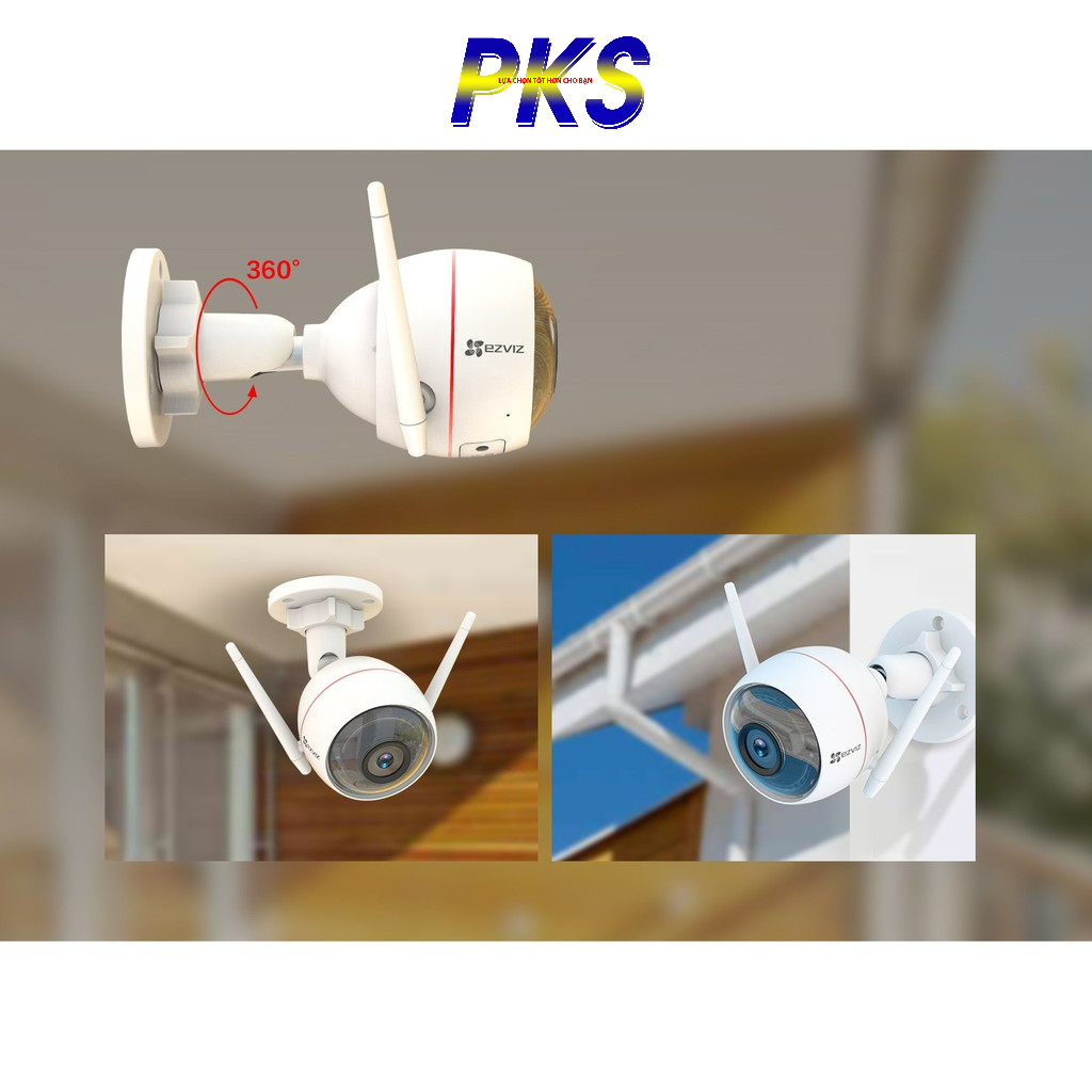 Camera IP giám sát ngoài trời EZVIZ C3W - có báo động