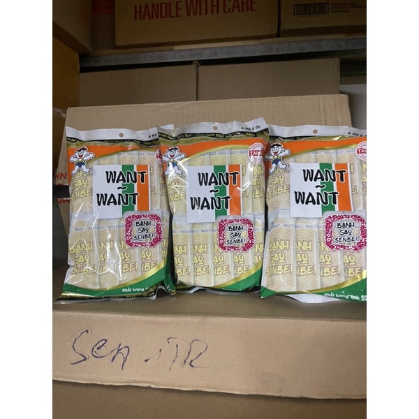 Bánh gạo sữa want want gói 52g
