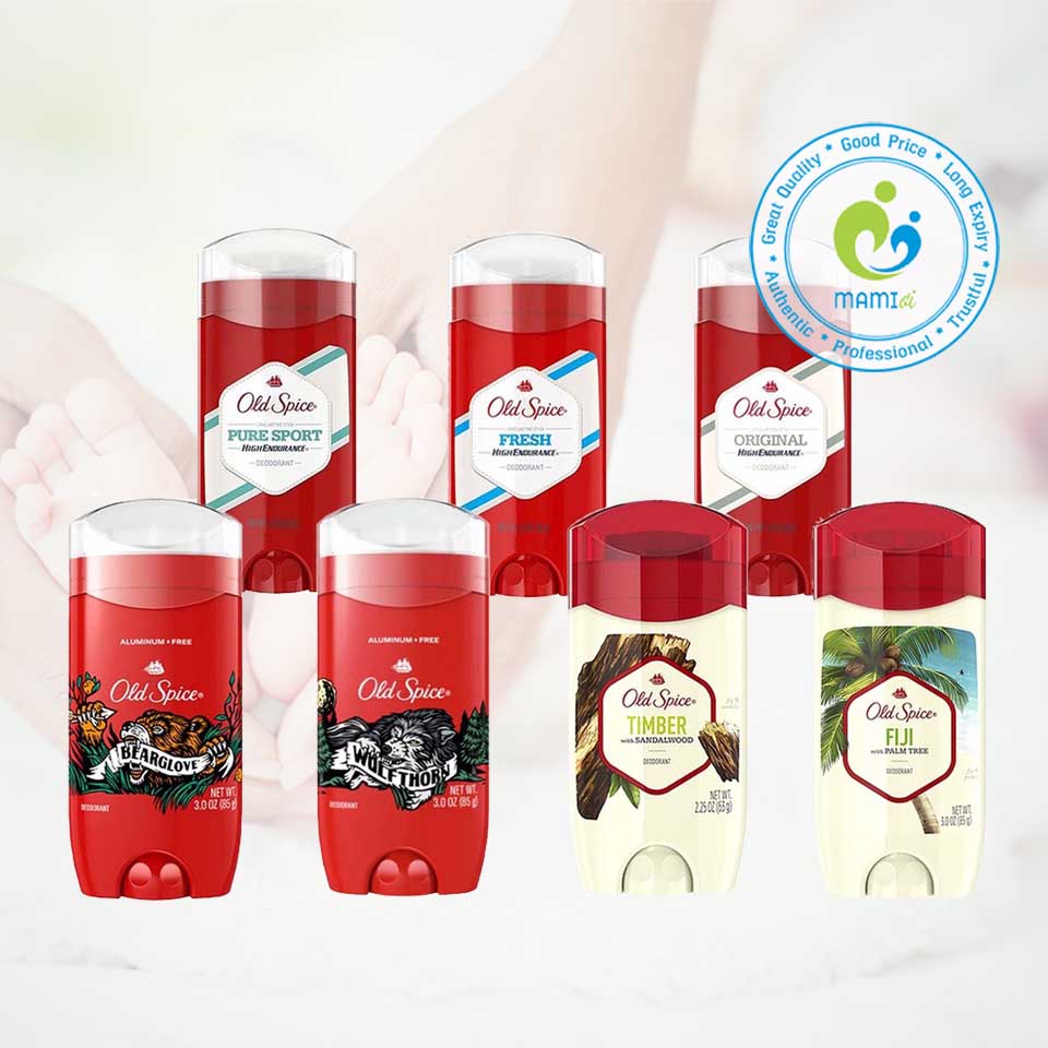 Lăn khử mùi nam  dạng sáp nhiều mùi hương giúp khử mùi hôi nách và cơ thể Old Spice, Mỹ