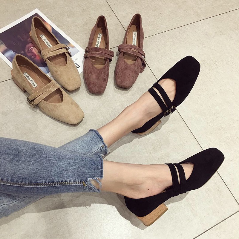 Giày búp bê cài quai 🔥 Hàng Cao Cấp 🔥 Cực đẹp. Gót 3cm