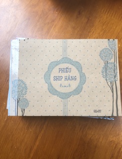 Compo 5 quyển phiếu ship hàng