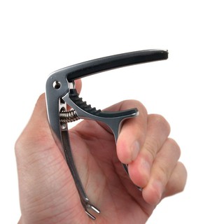 Kẹp capo chuyên dụng cho đàn ghi-ta thiết kế lò xo 2 chức năng cho đàn acoustic và cổ điển bằng thép