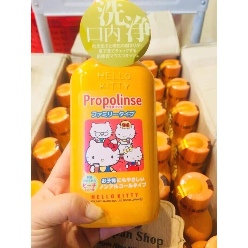 Nước súc miệng Propolinse trẻ em hello kitty