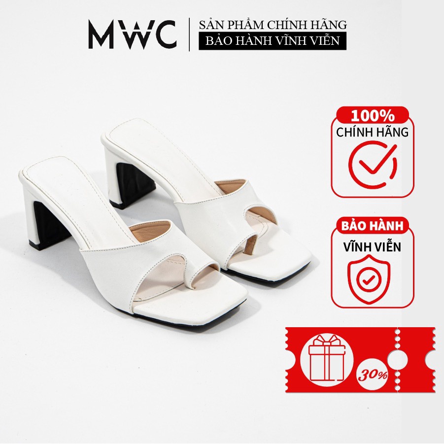 Guốc Cao Gót MWC Gót Vuông 6CM Mũi Vuông Thanh Lịch NUCG-3943