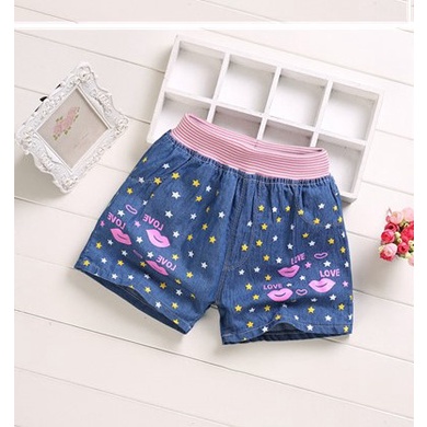 Quần đùi jean cho bé, vải mềm