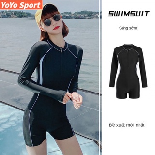 Bộ Đồ Bơi Một Mảnh Tay Dài Chống Nắng Kiểu Dáng Mới Thời Trang Mùa Xuân Cho Nữ