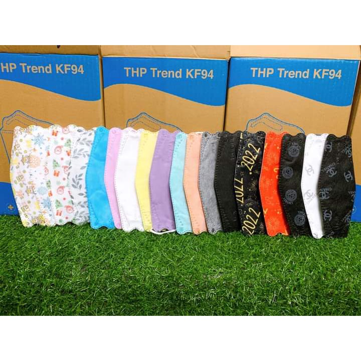 COMBO 100 Chiếc Khẩu Trang 4D KF94 Kháng Khuẩn Chống Bụi Mịn, Khẩu TRang Hàn Quốc Siêu Hot