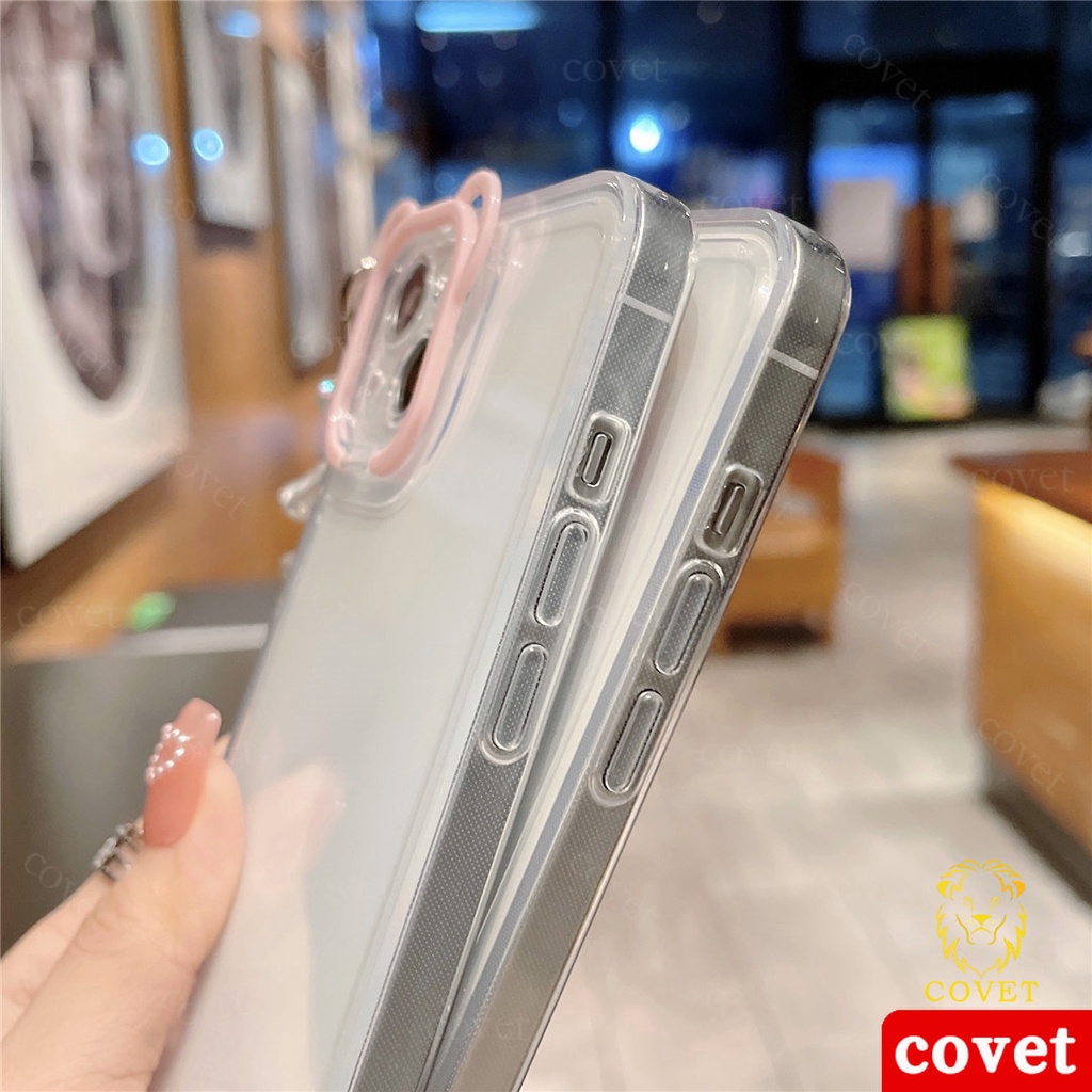 Ốp Điện Thoại Hình Gấu Có Vòng Đeo Tay Cho iPhone 11 12 13 Pro MAX X XS MAX XR 7 8 Plus SE 2020