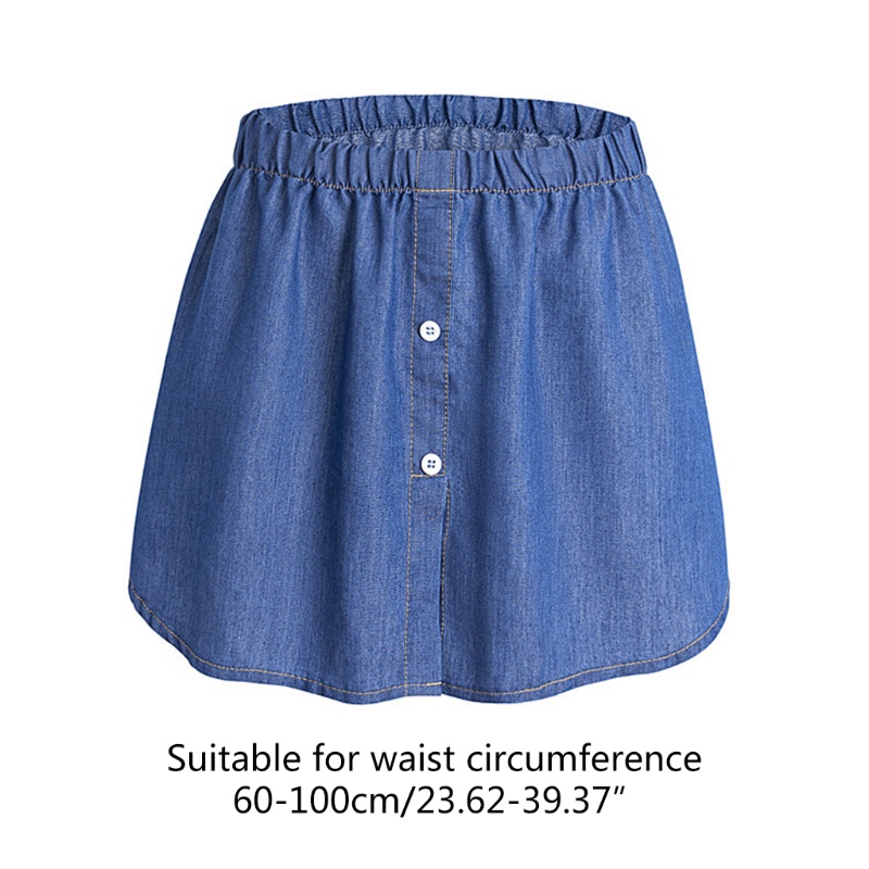 Áo Sơ Mi Giả Denim Dáng Chữ A Giả Váy Xếp Tầng Cài Nút Thời Trang Mùa Xuân Cho Nữ