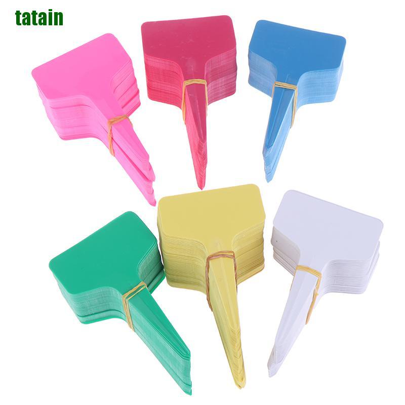 Set 100 Thẻ Nhựa Chữ T Đánh Dấu Cây Trồng