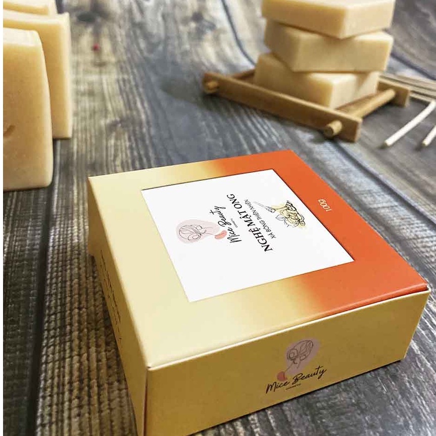 Xà Bông Handmade Nghệ-Mật ong - Xà Phòng Mice Beauty Cao cấp 100% Thiên Nhiên - Trắng da, Mờ thâm - 100Gr | BigBuy360 - bigbuy360.vn