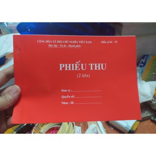 Hóa đơn bán lẻ - phiếu thu - phiếu chi (2 liên)