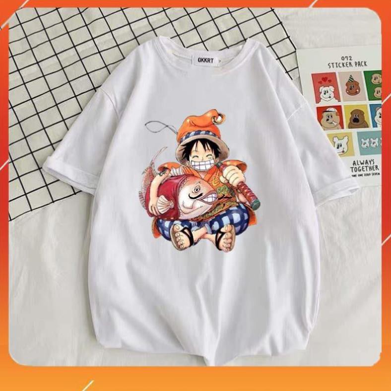 (GIÁ TỐT NHẤT) OP005 -ÁO THUN TAY LỠ UNISEX - ONE PIECE - độc đẹp