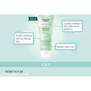 Tẩy tế bào chết cho da mụn EUCERIN ProAcne Solution Scrub 100ml