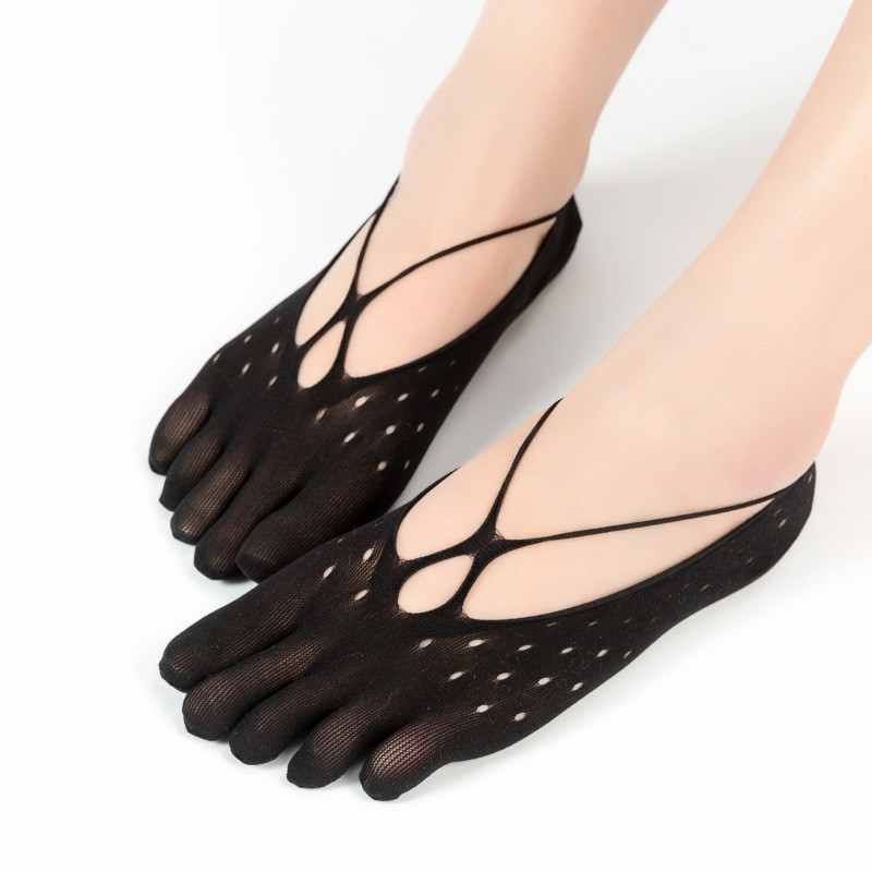 Tất xỏ ngón chống trượt thời trang nữ xinh xắn