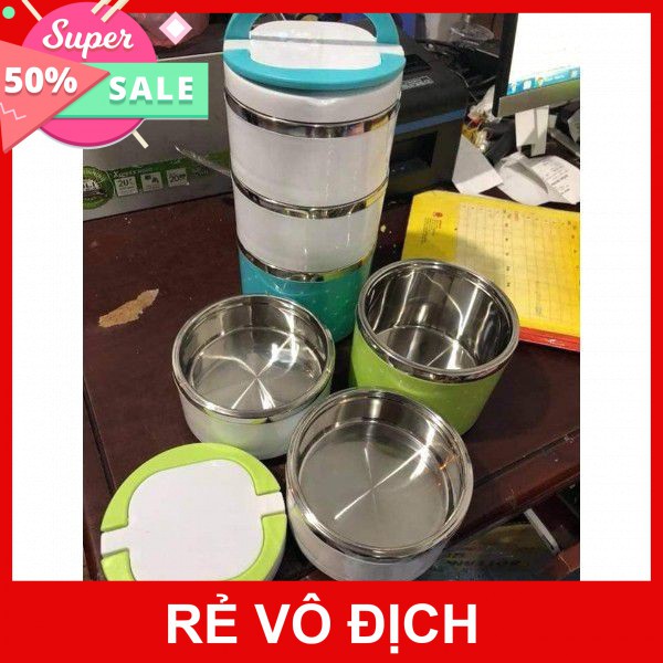 [Hot]-Cặp lồng chấm bi 3 tầng