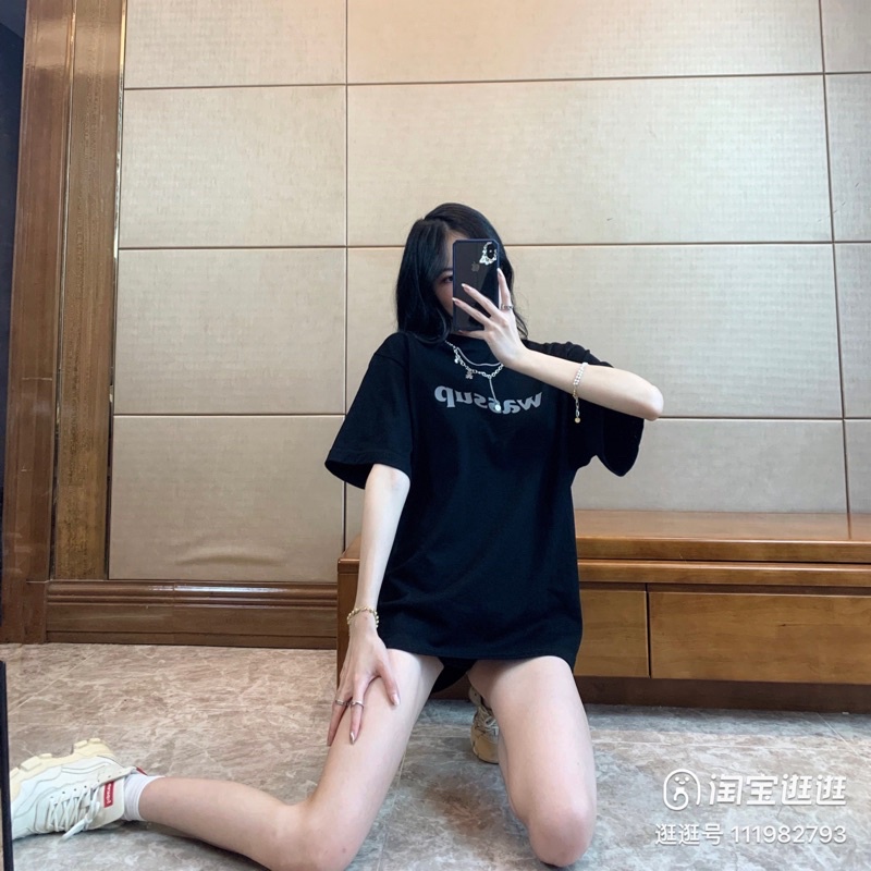 Áo thun nam nữ unisex-Áo phông WASSUP phom rộng tay lỡ dành cho nam nữ