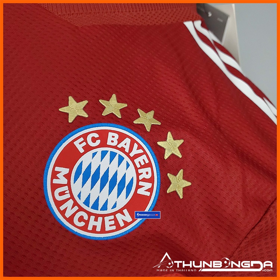 Áo Bayern Munich đỏ sân nhà 2021/2022, 2021/22 bản PLAYER body fit cao cấp