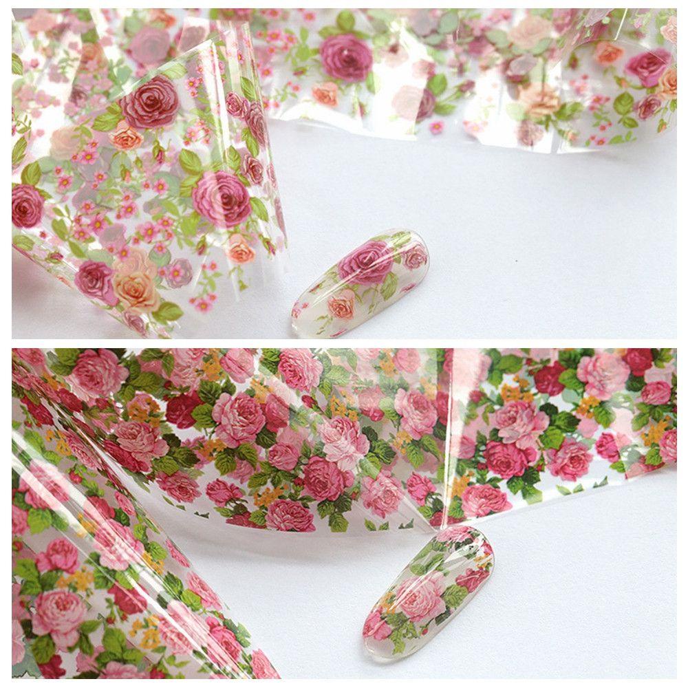 10 Cuộn Giấy Foil 3D Tự Trang Trí Móng Tay