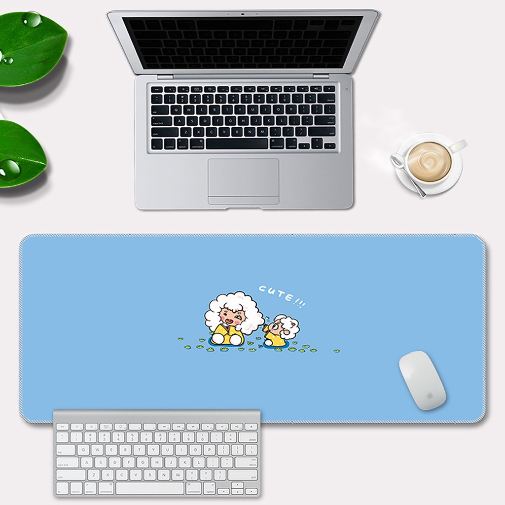 Pad Chuột Lớn Tấm Lót Chuột Máy Tính Chó Corgi Chất Cute Văn Phòng Chơi Game Chống Trượt Cỡ Lớn