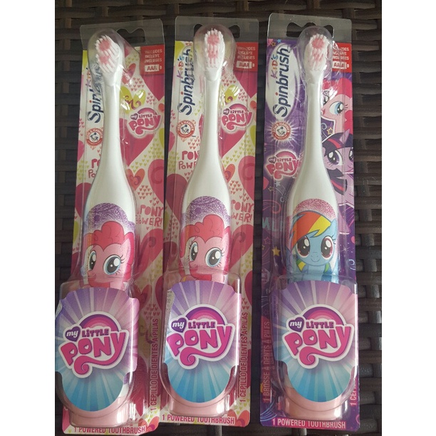 BÀN CHẢI PIN HINH NGỰA PONY TỪ MỸ CHO BÉ TƯ 3T ..CÓ 2 mẫu..