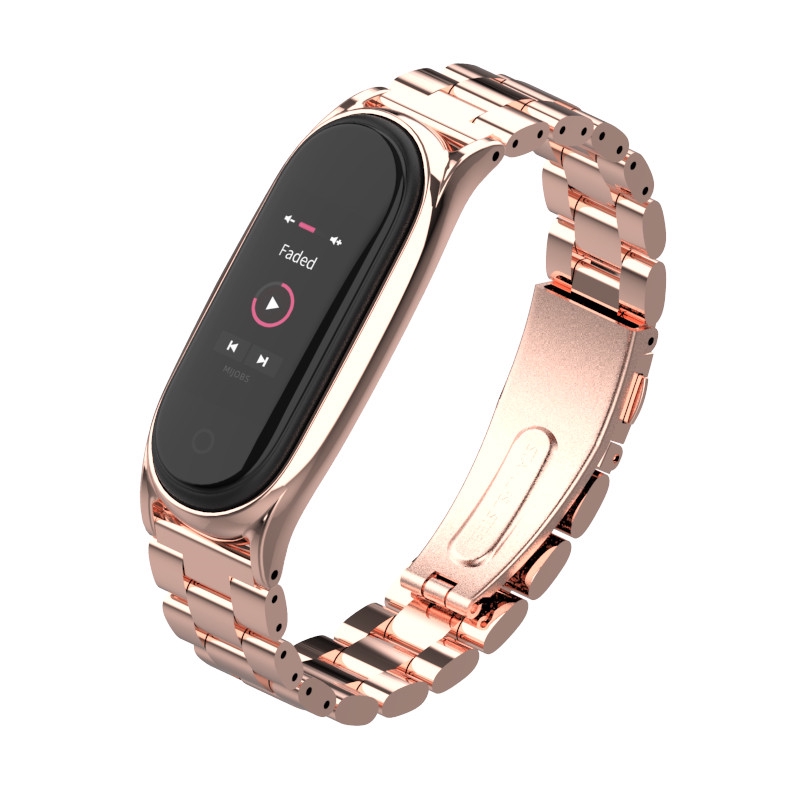 Dây đeo bằng hợp kim không gỉ thay thế cho vòng đeo tay thông minh Xiaomi Mi Band 4