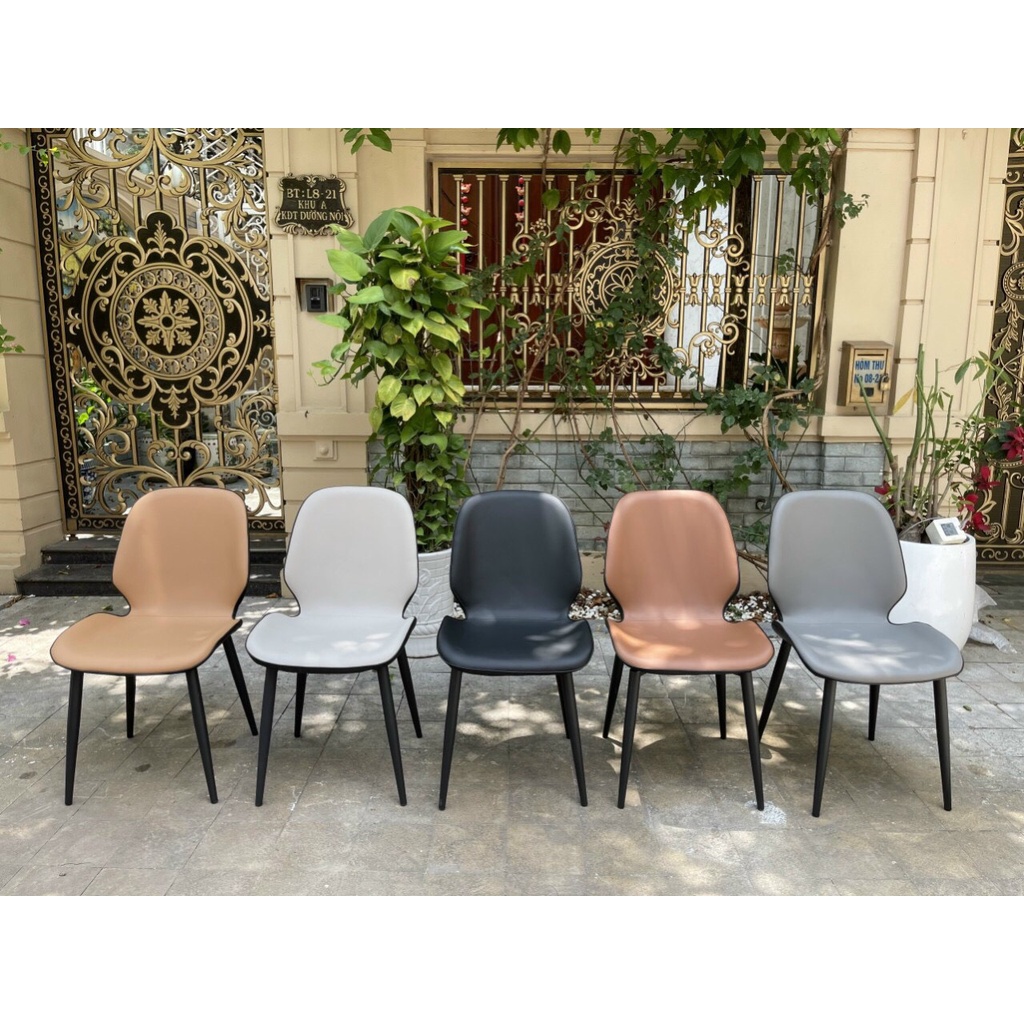 GHẾ NORDIC NHẬP KHẨU- GHẾ ĂN BỌC DA