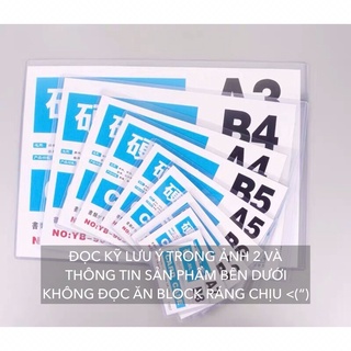 Toploader nhiều kích cỡ B8 A7 B7 A6 B6 A5 A4 đựng card postcard album poster bọc thẻ bài tranh ảnh nhựa cứng