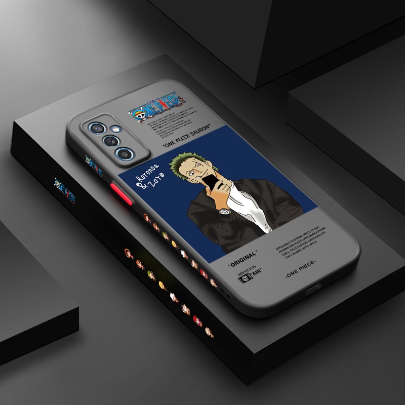 Ốp Điện Thoại Cứng Viền Dẻo Họa Tiết Hoạt Hình Roronoa Zoro Chống Sốc Cho Samsung galaxy M52 5G