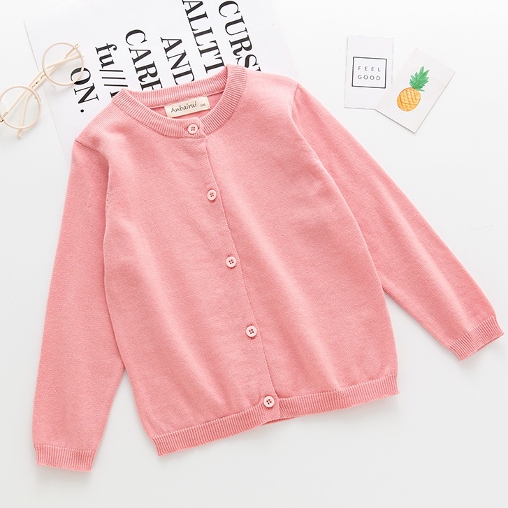 ÁO CARDIGAN BÉ GÁI ÁO KHOÁC LEN TRƠN MỊN NHIỀU MÀU ĐỦ SIZE 2-7T