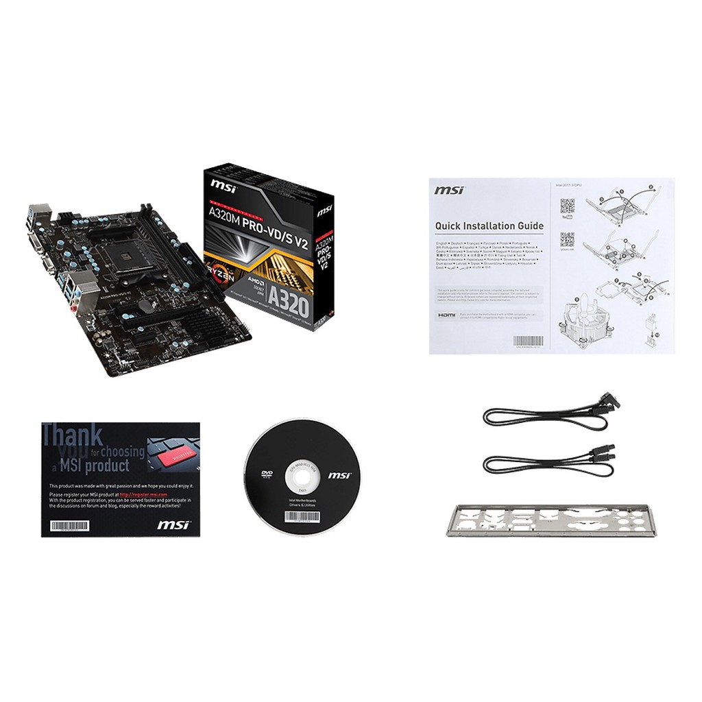 Bo Mạch Chủ Mainboard MSI A320M PRO VDS V2 Socket AM4