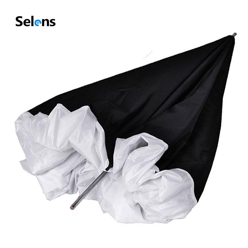 Ô hắt sáng hộp mềm SELENS màu đen và bạc 33in/ 40in hỗ trợ chụp ảnh chuyên dụng