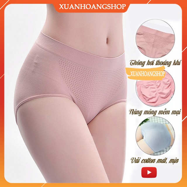 Quần Chip Nữ Đẹp Sexy Cao Cấp Nâng Mông Lót Kháng Khuẩn Vải Cotton Màu Đen Da Free Size Lớn Nhỏ  Gợi Cảm Siêu Hot QL