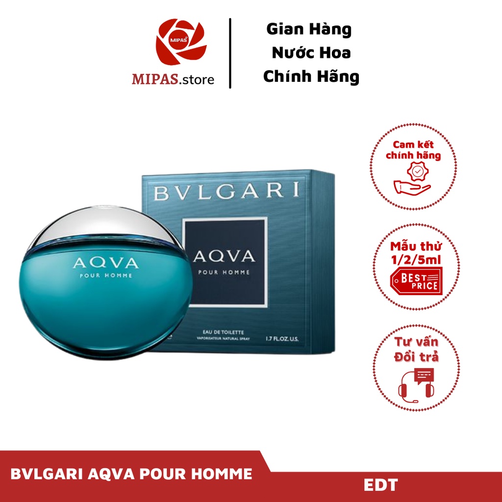 ( Chính hãng ) Mẫu nước hoa BVL AQUA EDT dung tích 5ml,10ml