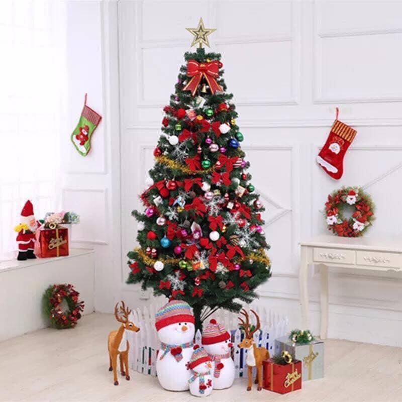 Cây thông Noel 1m6 đủ phụ kiện, cây thông Noel đi kèm đầy đủ phụ kiện đồ trang trí giáng sinh - Huy Tưởng