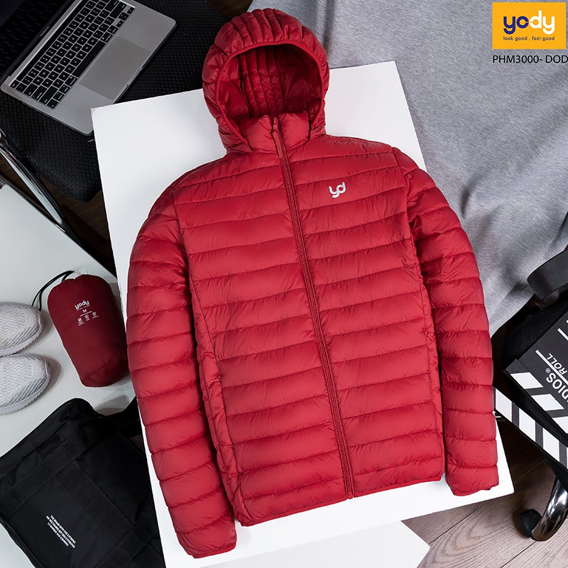 Áo khoác phao nam YODY siêu nhẹ giữ ấm tốt mũ có thể tháo rời thoải mái mềm mại MCPJ25F036 | BigBuy360 - bigbuy360.vn